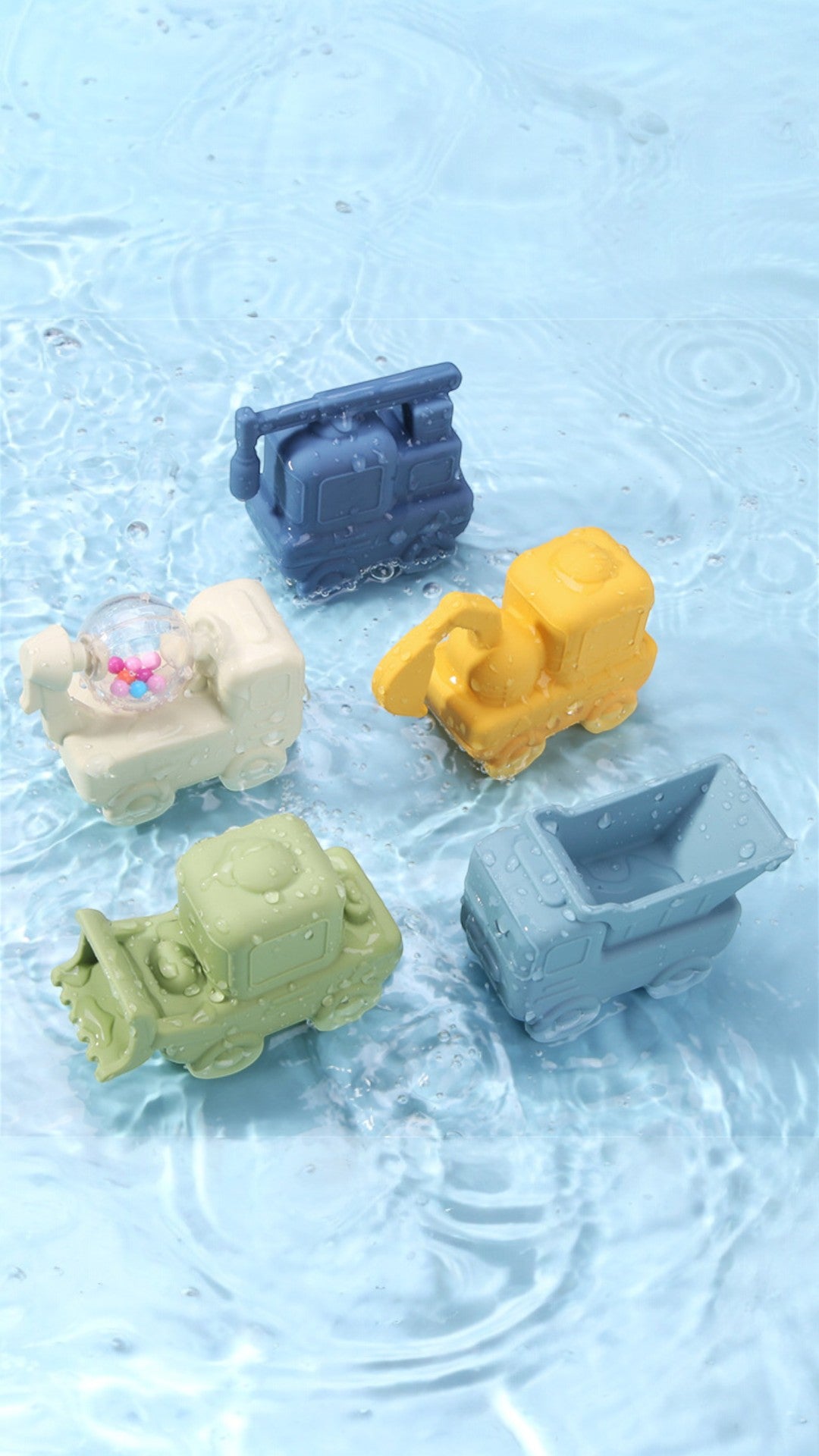 Construction Bath Toy  Set of 5