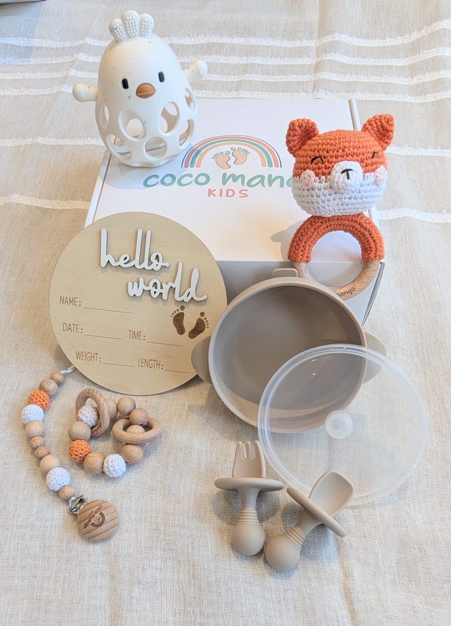 Baby Shower Gift Box (Fox theme)