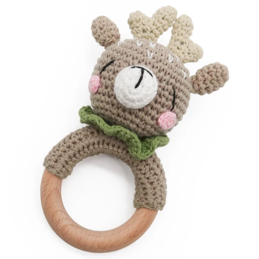 Daisy Deer Baby Rattle