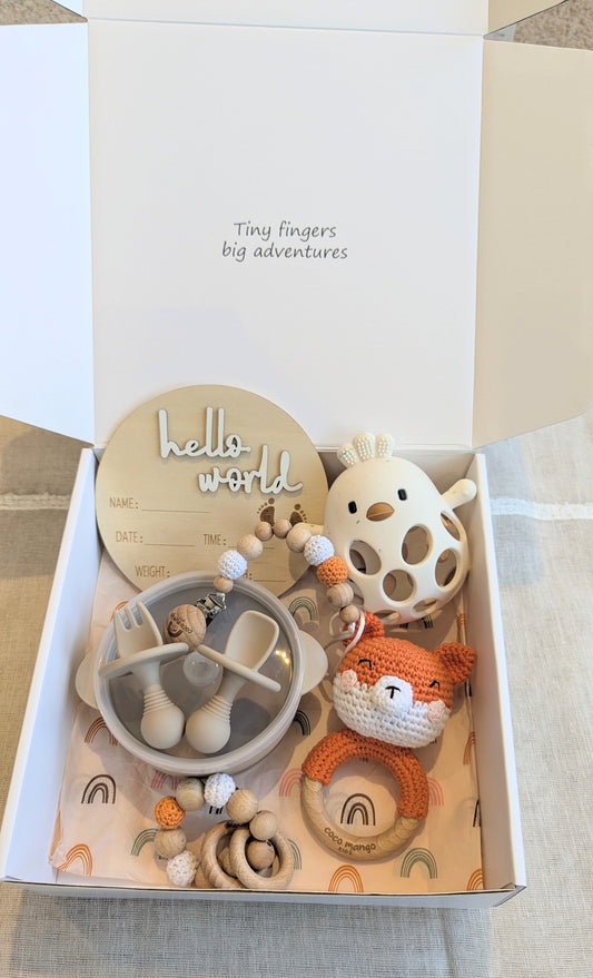 Baby Shower Gift Box (Fox theme)
