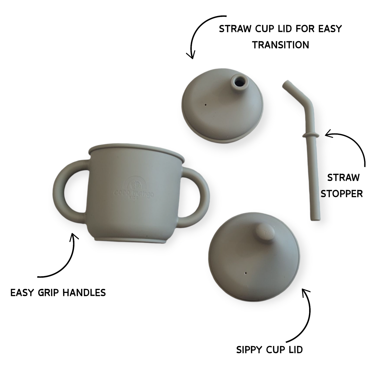 3-in-1 sippy straw cup with lid